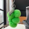 [Uvas Lindas] Colgante de Bolso de Piel de Conejo Rex Real Colgante de Llavero de Coche de Bola de Felpa de Celebridad de Internet Accesorios