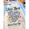 Uniformes personalizados para graduación, camisetas para estudiantes de primaria y secundaria, uniformes deportivos de algodón puro de manga corta con estampado de dibujos animados e impresión de logotipo