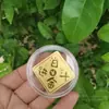 Adesivo de Celular Dourado Ouro Puro Peça de Ouro 999 Adesivo Princesa Por Favor Fique Rica e Próspera Todos os Dias Deus da Riqueza Dourado Presente de Aniversário