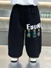 Pantalones de Forro Polar para Niños Otoño e Invierno 2025 Nuevos Elegantes Streetwear Pantalones de Chándal de Forro Polar para Niños Tendencia