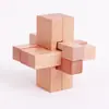 Madera de Haya 4.5cm Cerradura Kongming Luban Juego Completo Regalo Educativo Infantil Juguete de Madera con Ensamblaje Machihembrado Detalles en Empaque de Plástico