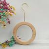 Tienda de Ropa Tienda de Ropa para Mujer Exhibidor de Bufandas Anillo de Madera Anillo Redondo de Madera Perchero para Bolsos de Pañuelo de Seda Gancho Gancho Tipo S de Madera Maciza 18cm