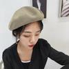 Boina de verano estilo japonés, de lino fino, para niños, primavera y verano, estilo británico, vintage, octogonal, gorra de pintor a juego.