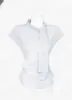 Camisa Coreana Ins Verano 2026 Diseño Estilo Coreano Botón Diagonal Volante Manga Corta para Mujer