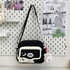Bolso Cruzado Estilo Japonés para Mujer 2025 Nuevo Lindo Bloqueo de Color Fresco Bolso Cuadrado Pequeño para Niñas Bolso Transparente de Muñeca