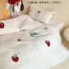 Juego de Cuatro Piezas de Vellón de Leche de Invierno Dibujos Animados Cálido Engrosado Imitación Cachemira Sábana Plana Sábana Ajustada Dormitorio Infantil 1.2m Antiestático