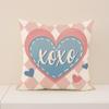 Juego Rosa de Fundas para Cojines del Día de San Valentín, Cojines Lindos y Versátiles de Corazón de Amor, Cojines para Sofá con Estampado de Letras de Poliéster al por Mayor