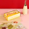Caixa de Embalagem para Pastel de Nata, Não Requer Dobra, Descartável, Caixa de Papel para 4 Pastéis de Nata Portugueses, Caixa de Papel para Takeaway de Alimentos para Assar