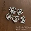 Borboleta Prateada Nova Chinoiserie Liga de Borboleta Pingente Pulseira Feita à Mão DIY Grampo de Cabelo Joias Contas Soltas Material de Acessórios