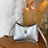 Bolsa de Couro Estilosa de Verão Nova, Versátil, Bolsa de Ombro Nova, Bolsa de Braço, Bolsa Transversal de Luxo Leve