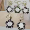 Espelho Leopardado em Couro PU Fashion, Mini Espelho Portátil para Pendurar em Bolsas, Vários Designs Fofos Atacado