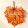 Decorações de folha de bordo transfronteiriças, Enfeites de Natal, Decorações de plantas de outono para o Halloween, Decorações de parede, Adereços para arranjo de cena de festival da colheita