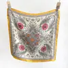 Pañuelo de Seda Estilo Étnico Retro Paisley para Mujer 2026 Nuevo Accesorio de Moda Artístico Pañuelo Fresco Delgado Cuadrado Pequeño
