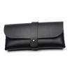 Estojo de Óculos de Sol Fashion em Couro PVC para Mulheres com Fivela Oculta Macia de Veludo Bolsa de Embalagem para Óculos de Miopia Venda Direta da Fábrica