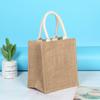 Bolsas de Linho Personalizadas Bolsas de Embalagem de Linho Dly em Estoque Bolsas Tote de Juta Grossa Retrô com Logo Bolsas de Linho