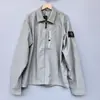 Chaqueta con Cremallera y Solapa de Piedra Transfronteriza, Nueva Chaqueta Fina de Nailon para Primavera y Otoño, Estilo Casual Holgado para Hombres y Mujeres