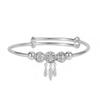 Versión coreana de la nueva pulsera de red de campanas atrapasueños, pulsera push-pull, viento frío, regalo 520, pulsera de plata con temperamento, venta al por mayor
