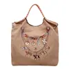 Bolsa Tote Grande Estilo Étnico Boêmio para Mulheres, Bolsa de Ombro Macia Simples e Versátil, Bolsa Transversal Casual para o Dia a Dia