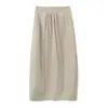Saia Casual Solta Neihe 2026 Silhouette-Skimming para Mulheres, Primavera e Outono 257129