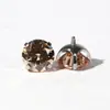 Brincos de Zircônia 5A com Garras e Base Redonda de Titânio F136, Piercings de Nariz, Piercings de Hélice, Piercings de Lábio, Fabricante de Joias para Piercing de Liga de Titânio em Estoque