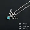 Collar Hip-Hop de Acero de Titanio Europeo y Americano para Hombre Marca de Moda Personalidad Callejera Marca Militar Colgante de Celebridad de Internet Cadena Larga para Suéter Joyería de Aleación