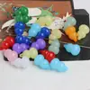 Resina imitación ágata imitación calcedonia colgante de calabaza tridimensional agujero para colgar colgante pequeño material para accesorios de joyería diy borla