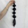 Suministros de tienda agitar peluca femenina linterna trenza burbuja correa pelo largo negro red roja simulación coleta alta trenza en stock