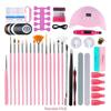 Venda quente nail art tool set nail lamp grinder nail file color painting caneta nail art set