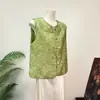 Chaleco jacquard de loto estilo chino nuevo Zhilie, estilo etéreo y tradicional, nuevo modelo otoño 2026, chaleco versátil de cuello redondo para mujer