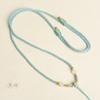 Colgante de Joyería Espiral Dorada Cordón de Cristal Ágata Jade Hetian Cuerda Colgante Cuerda de Cuerda para Collar DIY Semiterminado Hecho a Mano