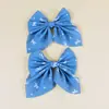 Tela de Poliéster Estampado de Mezclilla Esquina Flotante Pequeña Lazo Accesorios para Prendas Semi-Terminadas Materiales para Manualidades Venta al por Mayor