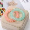 Nuevo estilo coreano simple grande de línea telefónica Anillo para el pelo accesorios para el cabello protección ambiental Banda de goma TPU anillo para el pelo de alta elasticidad creativa venta al por mayor