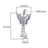 Plata de Ley S925 Colgante Personalizado de Cascabel Brillante con Borla Material para Pulsera Collar Hecho a Mano Accesorios de Plata