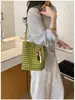 Bolsa de Mimbre Calada Nueva de Verano Transfronteriza de Nicho Fresca de un Solo Hombro para Debajo del Brazo
