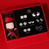 2025 Nuevos Pendientes de Semana Caja de Regalo Traje Nicho Simple Moda Joker Día de San Valentín Regalo de Cumpleaños