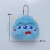 Lindo muñeco de monstruo de peluche colgante de dibujos animados suave lindo monstruo de tres ojos de ojos grandes monstruo de polvo colgante de bolsa vivo