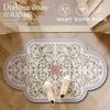 Estilo Chino Doble Pájaro Flor Diatomeas Alfombrilla Hogareña para Inodoro Baño Absorbente Antideslizante Secado Rápido Felpudo Venta al por Mayor