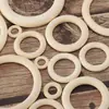 Hebilla de madera al por mayor anillo de madera anillo para correr anillo de madera 12~80mm anillo de madera varilla de lijado círculo para atrapasueños diy anillo de madera anillo de madera