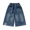 Nuevos Jeans de Encaje de Pierna Ancha Otoño 2026 Estilo Coreano Modernos Pantalones Rectos para Niñas Ropa Infantil al Por Mayor