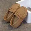 Sapatos Mocassins Infantis Estilo Britânico Sapatos Casuais de Couro Solado Macio Slip-on Sapatos Individuais Meninos 2026 Comércio Exterior Transfronteiriço Mais Vendidos