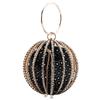 Comercio Exterior Estilo Europeo y Americano Bolso de Mano Popular en Internet Metal Hueco Bolso Bola Dirección Portátil Bola Diamante Bolso de Noche Bolso para Club Nocturno