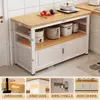 Estante de almacenamiento de cocina multifuncional, mesa de pared para el hogar, banco de trabajo, gabinete, escurridor de platos de pie, gabinete lateral de almacenamiento para microondas