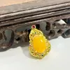 Colgante de Ámbar Natural Lleno de Huevos de Paloma Mielera Fábrica Vieja de Cera de Abejas Transmisión en Vivo 6014