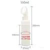 Em estoque de limpeza de silicone escova cabeça mousse garrafa pet Limpeza Espuma garrafa 100/120ml limpador facial garrafa de espuma