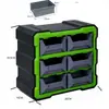 Caja de almacenamiento de pared para componentes electrónicos, gabinete de cajones a prueba de humedad, caja volcable de tapa abierta, cesta de material, plástico engrosado, duradera, tamaño grande