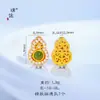 Puzuo Forte Preservação de Cor Ouro Areia Acessórios DIY Doce Cabacinha Coração Laço Pingente Koi Pulseira Colar Contas Espaçadoras