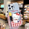 Capa de Celular Verão Hello Kitty Menina Macia e Fofa Iphone17Promax Sanrio Capa Protetora