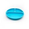 Prato de Jantar de Silicone para Bebê, Ventosa Redonda, Louça de Silicone, Prato de Jantar de Silicone Infantil, Prato Compartimentado para Complemento Alimentar de Bebê