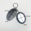 Nuevo Espejo Ovalado Espejo Multifuncional Peine Llavero Moda Versátil Colgante para Bolso/Llave Herramienta de Maquillaje Portátil