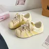 Nuevos mocasines estilo coreano para estudiantes, suela gruesa, que aumentan la altura, transpirables, zapatos casuales para mujer 88-75155